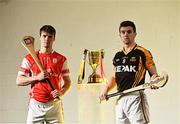 6 March 2017; Ballyea’s Tony Kelly, right, is pictured alongside Cian O’Callaghan from Cuala ahead of their clash in the AIB GAA Senior Hurling Club Championship Final in Croke Park on St Patrick’s Day. For exclusive content and to see why AIB are backing Club and County follow us @AIB_GAA and on Facebook at Facebook.com/AIBGAA. Photo by Ramsey Cardy/Sportsfile