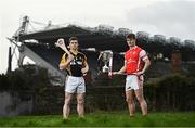 6 March 2017; Ballyea’s Tony Kelly, left, is pictured alongside Cian O’Callaghan from Cuala ahead of their clash in the AIB GAA Senior Hurling Club Championship Final in Croke Park on St Patrick’s Day. For exclusive content and to see why AIB are backing Club and County follow us @AIB_GAA and on Facebook at Facebook.com/AIBGAA. Photo by Ramsey Cardy/Sportsfile