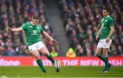 25 February 2017; Tadhg Furlong, left, and Jonathan Sexton of Ireland during the RBS Six Nations Rugby Championship game between Ireland and France at the Aviva Stadium in Lansdowne Road, Dublin. Photo by Stephen McCarthy/Sportsfile