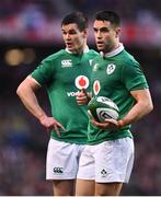 25 February 2017; Conor Murray and Jonathan Sexton of Ireland during the RBS Six Nations Rugby Championship game between Ireland and France at the Aviva Stadium in Lansdowne Road, Dublin. Photo by Stephen McCarthy/Sportsfile