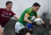 5 March 2017; Donnacha Tobin of Meath is tackled by Shane Walsh of Galway during the Allianz Football League Division 2 Round 4 match between Meath and Galway at Páirc Tailteann in Navan, Co Meath. Photo by Ramsey Cardy/Sportsfile