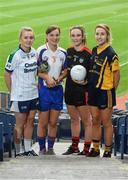 7 March 2017; In attendance at the launch of the Third Level Colleges Cups are Giles Cup participants, from left to right, Kiera Ward of AIT, Caroline Hickey of Mary Immaculate, Aisling Reynolds of Trinity College and Michelle Noonan of DCU. Photo by Ramsey Cardy/Sportsfile