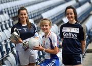 7 March 2017; In attendance at the launch of the Third Level Colleges Cups are Lagan Cup participants, from left to right, Saoirse Fay of Cavan Institute, Barbara Ward of St Patricks Campus, Thurles, MIC, and Shanley Clarke of UUJ. Photo by Ramsey Cardy/Sportsfile