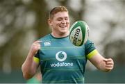 8 March 2017; Tadhg Furlong of Ireland during squad training at Carton House in Maynooth, Co Kildare. Photo by Piaras Ó Mídheach/Sportsfile