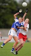 13 August 2011; Angela Casey, Laois, in action against Shannon Quinn, Tyrone. TG4 All-Ireland Ladies Senior Football Championship Quarter-Final, Laois v Tyrone, St Brendan's Park, Birr, Co. Offaly. Picture credit: Stephen McCarthy / SPORTSFILE