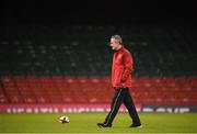 9 March 2017; Wales head coach Rob Howley during their captain's run at the Principality Stadium in Cardiff, Wales. Photo by Stephen McCarthy/Sportsfile