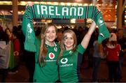 10 March 2017; Ireland supporters Karen, left, and Lorna Nash, from Gorey, Co Wexford, prior to the RBS Six Nations Rugby Championship match between Wales and Ireland at the Principality Stadium in Cardiff, Wales. Photo by Stephen McCarthy/Sportsfile