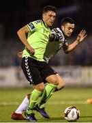 10 March 2017; Shane Duggan of Limerick in action against Michael Duffy of Dundalk during the SSE Airtricity League Premier Division match between Dundalk and Limerick at Oriel Park in Dundalk, Co Louth. Photo by Seb Daly/Sportsfile