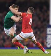 10 March 2017; Garry Ringrose of Ireland is tackled by Rhys Webb of Wales during the RBS Six Nations Rugby Championship match between Wales and Ireland at the Principality Stadium in Cardiff, Wales. Photo by Brendan Moran/Sportsfile