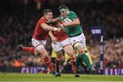 10 March 2017; CJ Stander of Ireland is tackled by Scott Williams of Wales during the RBS Six Nations Rugby Championship match between Wales and Ireland at the Principality Stadium in Cardiff, Wales. Photo by Brendan Moran/Sportsfile