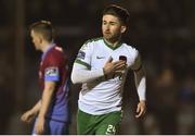 10 March 2017; Sean Maguire of Cork City celebrates after scoring his side's first goal during the SSE Airtricity League Premier Division game between Drogheda United and Cork City at United Park in Drogheda, Co. Louth. Photo by Eóin Noonan/Sportsfile
