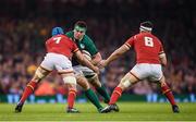 10 March 2017; CJ Stander of Ireland is tackled by Justin Tipuric of Wales during the RBS Six Nations Rugby Championship match between Wales and Ireland at the Principality Stadium in Cardiff, Wales. Photo by Stephen McCarthy/Sportsfile