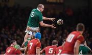 10 March 2017; Devin Toner of Ireland during the RBS Six Nations Rugby Championship match between Wales and Ireland at the Principality Stadium in Cardiff, Wales. Photo by Stephen McCarthy/Sportsfile