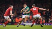 10 March 2017; Simon Zebo of Ireland is tackled by George North of Wales during the RBS Six Nations Rugby Championship match between Wales and Ireland at the Principality Stadium in Cardiff, Wales. Photo by Stephen McCarthy/Sportsfile