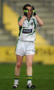 13 August 2011; Sarah Houlihan, Kerry, reacts to a missed opportunity. TG4 All-Ireland Ladies Senior Football Championship Quarter-Final, Mayo v Kerry, St Brendan's Park, Birr, Co. Offaly. Picture credit: Stephen McCarthy / SPORTSFILE