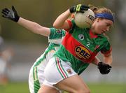 13 August 2011; Leona Ryder, Mayo, in action against Louise Ni Mhuirtceartaigh, Kerry. TG4 All-Ireland Ladies Senior Football Championship Quarter-Final, Mayo v Kerry, St Brendan's Park, Birr, Co. Offaly. Picture credit: Stephen McCarthy / SPORTSFILE