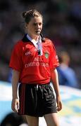 14 August 2011; Referee Caileigh O'Reilly, St Joseph's N.S., Ballybrown, Limerick. Go Games Exhibition - Sunday 14th August 2011, Croke Park, Dublin. Picture credit: Stephen McCarthy / SPORTSFILE