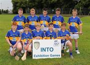 14 August 2011; The Tipperary team, back row, left to right, Jason Power, Glenville N.S., Glenville, Co. Cork, Cilian Byrne, St. Colmcille’s N.S. Knocklyon, Co. Dublin, Cathal Geary, Scoil Mhuire, Tallow, Co. Waterford, Michael Barlow, Ardfinnan N.S., Clonmel, Co. Tipperary, and Cormac Doyle, C.B.S., Doon, Co. Limerick. Front row, left to right, Alan Duggan, Briehill N.S., Co. Galway, Ian Condon, St. Stepehn’s N.S., Co. Waterford, Diarmuid Carney, St. Michael’s N.S., Cootehill, Co. Cavan, Cormac Timoney, St. Felim’s N.S., Ballinagh, Co. Cavan, and Nicholas Mac an Rí, Scoil Mobhi, Glasnaoin, Co. Dublin. Go Games Exhibition - Sunday 14th August 2011, Clonliffe College,  Dublin. Picture credit: Ray McManus / SPORTSFILE