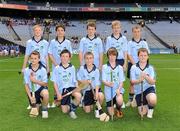 14 August 2011; The Dublin hurling team, back row, left to right, Dearcán Ó Donnghaile, Gaelscoil Mhuire, Pomeroy, Co. Tyrone, James de Búrca, Gaelscoil Ultain, Co. Monaghan, James Lynch, Kilbeacanty N.S., Gort, Co. Galway, Conor Campbell, St. Canice’s P.S., Feeny, Co. Derry, and Tom Hanley, Ballyhea N.S., Charleville, Co. Cork, front row, left to right, Cameron McBride, St. Joseph’s P.S., Donagh, Co. Fermanagh, Cormac Munroe, St. Columbkilles P.S., Carrickmore, Co. Tyrone, Ronan Murphy, St. Mary’s N.S., Knockbridge, Co. Louth, Naoise Ó Duibhne, Gaelscoil Ultain, Co. Monaghan, and Ryan Sullion, St. Eoghan’s P.S., Draperstown, Co. Derry. Go Games Exhibition - Sunday 14th August 2011, Croke Park, Dublin. Picture credit: Ray McManus / SPORTSFILE