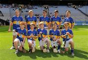 14 August 2011; The Tipperary team, back row, left to right, Jason Power, Glenville N.S., Glenville, Co. Cork, Cilian Byrne, St. Colmcille’s N.S. Knocklyon, Co. Dublin, Cathal Geary, Scoil Mhuire, Tallow, Co. Waterford, Michael Barlow, Ardfinnan N.S., Clonmel, Co. Tipperary, and Cormac Doyle, C.B.S., Doon, Co. Limerick, front row, left to right, Alan Duggan, Briehill N.S., Co. Galway, Ian Condon, St. Stepehn’s N.S., Co. Waterford, Diarmuid Carney, St. Michael’s N.S., Cootehill, Co. Cavan, Cormac Timoney, St. Felim’s N.S., Ballinagh, Co. Cavan, and Nicholas Mac an Rí, Scoil Mobhi, Glasnaoin, Co. Dublin. Go Games Exhibition - Sunday 14th August 2011, Croke Park, Dublin. Picture credit: Ray McManus / SPORTSFILE