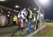 4 March 2017; Drew Wylie of Monaghan leading his team out before the Allianz Football League Division 1 Round 4 match between Tyrone and Monaghan at Healy Park in Omagh, Co Tyrone. Photo by Oliver McVeigh/Sportsfile