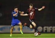 10 March 2017; Jamie Doyle of Bohemians in action against Aaron Greene of Bray Wanderers during the SSE Airtricity League Premier Division match between Bohemians and Bray Wanderers at Dalymount Park in Dublin. Photo by David Fitzgerald/Sportsfile