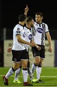 10 March 2017; Patrick McEleney, right, of Dundalk celebrates after scoring his side's first goal during the SSE Airtricity League Premier Division match between Dundalk and Limerick at Oriel Park in Dundalk, Co Louth. Photo by Seb Daly/Sportsfile
