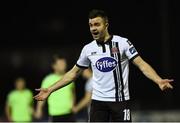 10 March 2017; Robbie Benson of Dundalk reacts to a decision during the SSE Airtricity League Premier Division match between Dundalk and Limerick at Oriel Park in Dundalk, Co Louth. Photo by Seb Daly/Sportsfile