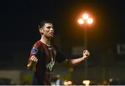 10 March 2017; Dinny Corcoran of Bohemians celebrates after scoring his side's third goal during the SSE Airtricity League Premier Division match between Bohemians and Bray Wanderers at Dalymount Park in Dublin. Photo by David Fitzgerald/Sportsfile