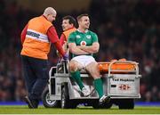 10 March 2017; Tommy Bowe of Ireland leaves the pitch after picking up an injury during the RBS Six Nations Rugby Championship match between Wales and Ireland at the Principality Stadium in Cardiff, Wales. Photo by Stephen McCarthy/Sportsfile