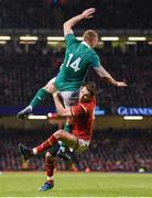 10 March 2017; Keith Earls of Ireland is tackled by Liam Williams of Wales during the RBS Six Nations Rugby Championship match between Wales and Ireland at the Principality Stadium in Cardiff, Wales. Photo by Brendan Moran/Sportsfile