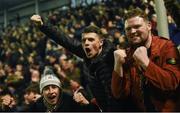 10 March 2017; Bohemians supporters celebrate their side's victory following the SSE Airtricity League Premier Division match between Bohemians and Bray Wanderers at Dalymount Park in Dublin. Photo by David Fitzgerald/Sportsfile