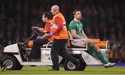 10 March 2017; Tommy Bowe of Ireland leaves the pitch with an injury during the RBS Six Nations Rugby Championship match between Wales and Ireland at the Principality Stadium in Cardiff, Wales. Photo by Brendan Moran/Sportsfile