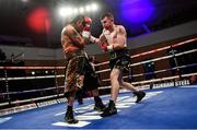 10 March 2017; Paddy Barnes, right, in action against Adrian Dimas Garzon during their flyweight bout in the Waterfront Hall in Belfast. Photo by Ramsey Cardy/Sportsfile