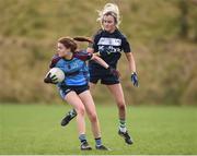 11 March 2017; Erin Coyle of GMIT in action against Fionnuala McCluskey of UUC during the Lagan Cup Final match between Galway-Mayo Institute of Techology and University of Ulster Coleraine at Connacht Gaelic Athletic Association Centre of Excellence in Cloonacurry, Knock, Co. Mayo. Photo by Matt Browne/Sportsfile