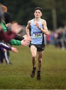 11 March 2017; Darragh McElhinney Colaiste Pobail Bheanntrai, Munster on his way to winning the Inter Boys race during the Irish Life Health All Ireland Schools Cross Country at Mallusk Playing Fields in Newtownabbey, Co. Antrim. Photo by Oliver McVeigh/Sportsfile