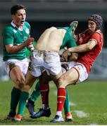 11 March 2017; Jordan Larmour of Ireland is tackled by Rhun Williams of Wales during the RBS U20 Six Nations Rugby Championship match between Wales and Ireland at Parc Eirias in Colwyn Bay, Wales. Photo by Simon Bellis/Sportsfile