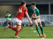 11 March 2017; Jack Kelly of Ireland in action with Corey Baldwin of Wales during the RBS U20 Six Nations Rugby Championship match between Wales and Ireland at Parc Eirias in Colwyn Bay, Wales. Photo by Simon Bellis/Sportsfile