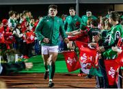 11 March 2017; Ireland players run on to the field ahead of the RBS U20 Six Nations Rugby Championship match between Wales and Ireland at Parc Eirias in Colwyn Bay, Wales. Photo by Simon Bellis/Sportsfile