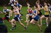 11 March 2017; Competitors at the start of the Junior Boys race during the Irish Life Health All Ireland Schools Cross Country at Mallusk Playing Fields in Newtownabbey, Co. Antrim. Photo by Oliver McVeigh/Sportsfile