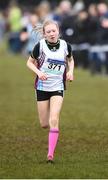 11 March 2017; Aimee Hayde of St Marys Newport Co Mayo on her way to winning the Junior girls race during the Irish Life Health All Ireland Schools Cross Country at Mallusk Playing Fields in Newtownabbey, Co. Antrim. Photo by Oliver McVeigh/Sportsfile