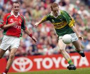 26 September 2004; Colm Cooper, Kerry, shoots to score his sides first goal. Bank of Ireland All-Ireland Senior Football Championship Final, Kerry v Mayo, Croke Park, Dublin. Picture credit; Brian Lawless / SPORTSFILE