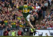 26 September 2004; Kerry's Colm Cooper celebrates after scoring his sides goal against Mayo. Bank of Ireland All-Ireland Senior Football Championship Final, Kerry v Mayo, Croke Park, Dublin. Picture credit; Brendan Moran / SPORTSFILE