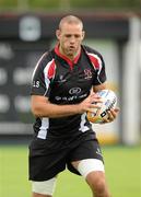 16 August 2011; Ulster's Lewis Stevenson in action during squad training ahead of his side's pre-season friendly against Neath on Friday. Ulster Rugby Squad Training, Newforge Training Ground, Belfast, Co. Antrim. Picture credit: Oliver McVeigh / SPORTSFILE