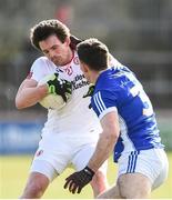 12 March 2017; Aidan McCrory of Tyrone in action against Killian Brady of Cavan during the Allianz Football League Division 1 Round 3 Refixture match between Tyrone and Cavan at Healy Park in Omagh, Co. Tyrone. Photo by Oliver McVeigh/Sportsfile