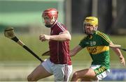 12 March 2017; Joe Canning of Galway in action against John Buckley of Kerry during the Allianz Hurling League Division 1B Round 4 match between Kerry and Galway at Austin Stack Park in Tralee, Co. Kerry. Photo by Diarmuid Greene/Sportsfile