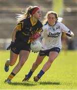 12 March 2017; Shauna Kendrick of DCU in action against Roisin Howley of AIT during the Giles Cup Final match between Dublin City University and Athlone Institute of Technology at Elverys MacHale Park in Castlebar, Co. Mayo. Photo by Brendan Moran/Sportsfile