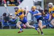 12 March 2017; Seadna Morley of Clare in action against Eamon Dillon of Dublin during the Allianz Hurling League Division 1A Round 4 match between Clare and Dublin at Cusack Park in Ennis, Co. Clare. Photo by Ray McManus/Sportsfile