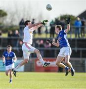 12 March 2017; Aidan McCrory of Tyrone in action against Martin Reilly of Cavan during the Allianz Football League Division 1 Round 3 Refixture match between Tyrone and Cavan at Healy Park in Omagh, Co. Tyrone. Photo by Oliver McVeigh/Sportsfile
