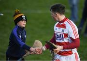 12 March 2017; Anthony Nash of Cork is congratulated by a young Waterford supporter following the Allianz Hurling League Division 1A Round 4 match between Waterford and Cork at Walsh Park in Waterford. Photo by Stephen McCarthy/Sportsfile
